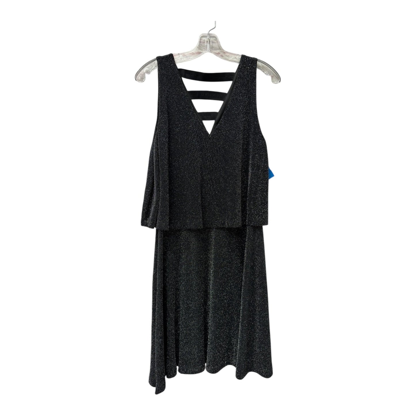 Dress Party Short By Metaphor In Black & Silver, Size:L