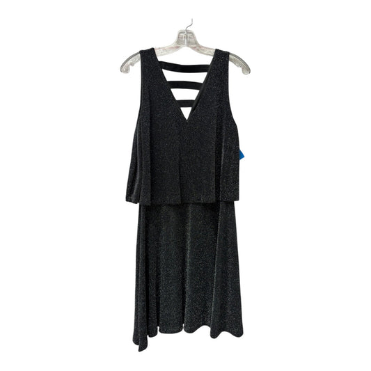 Dress Party Short By Metaphor In Black & Silver, Size:L