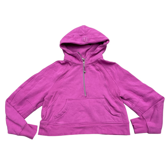 Athletic Sweatshirt Hoodie By Lululemon In Purple, Size: Xs/s