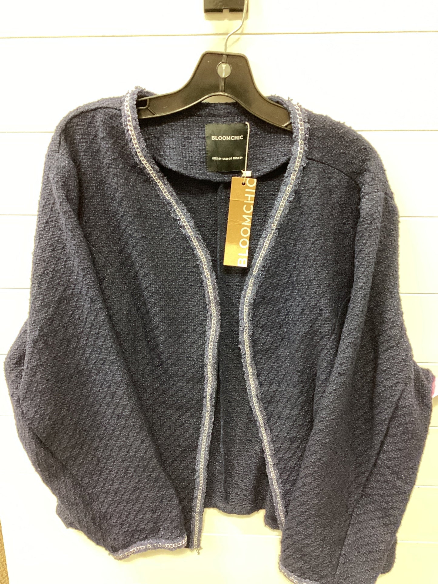 Blazer By Bloomchic In Blue, Size:2X