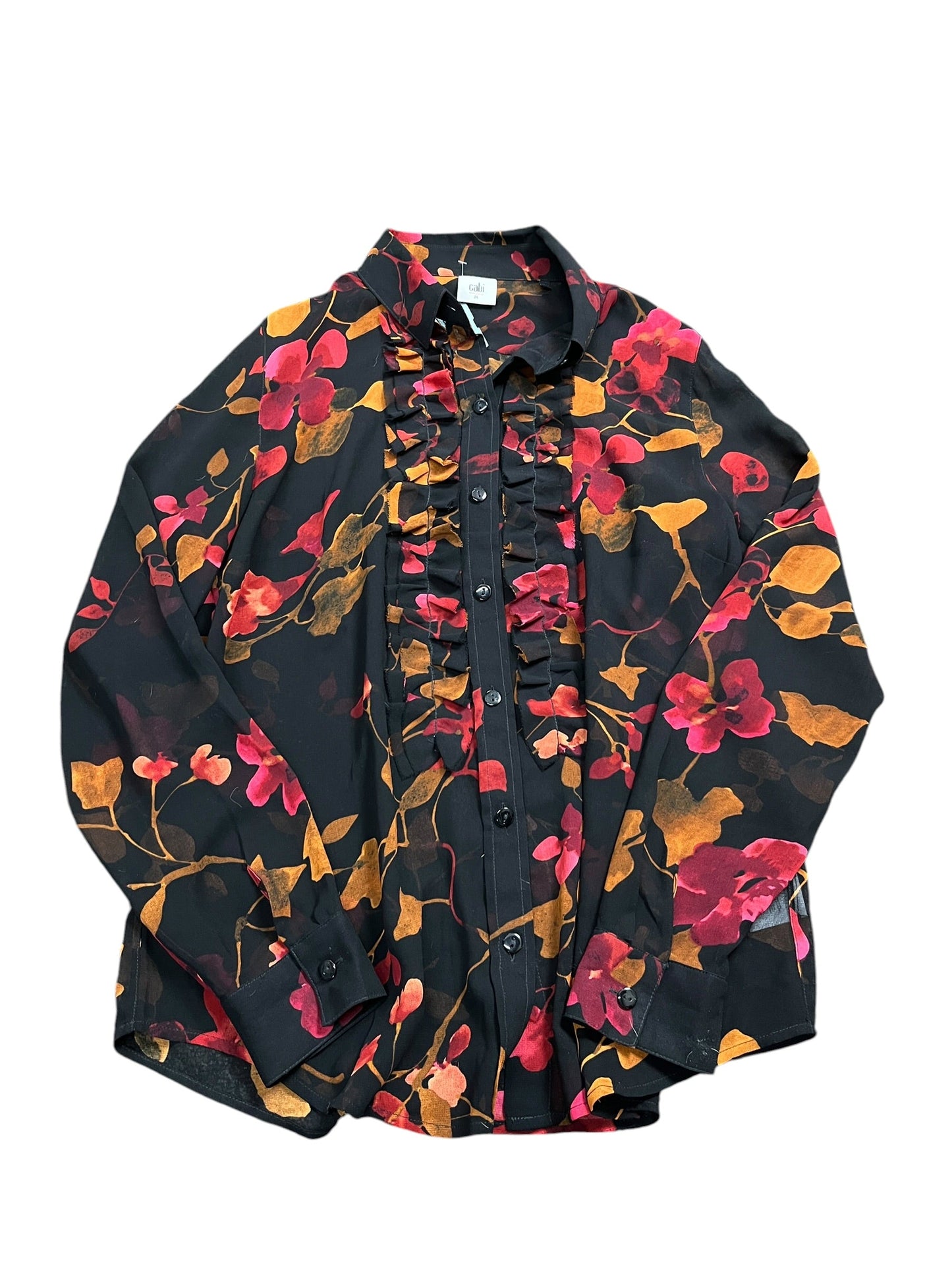 Blouse Ls By Cabi In Black, Size:M
