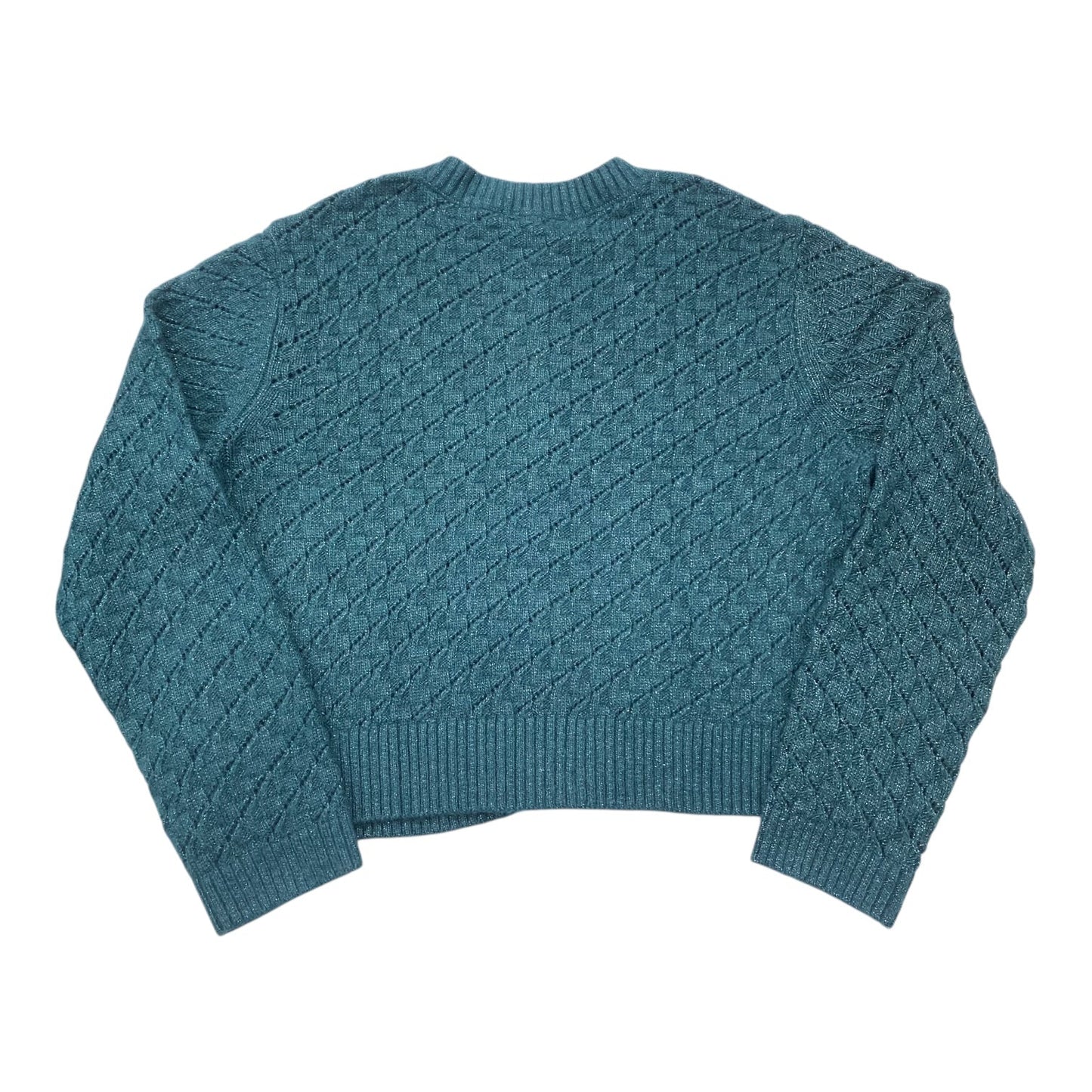 Sweater Cardigan By Loft In Green, Size:L