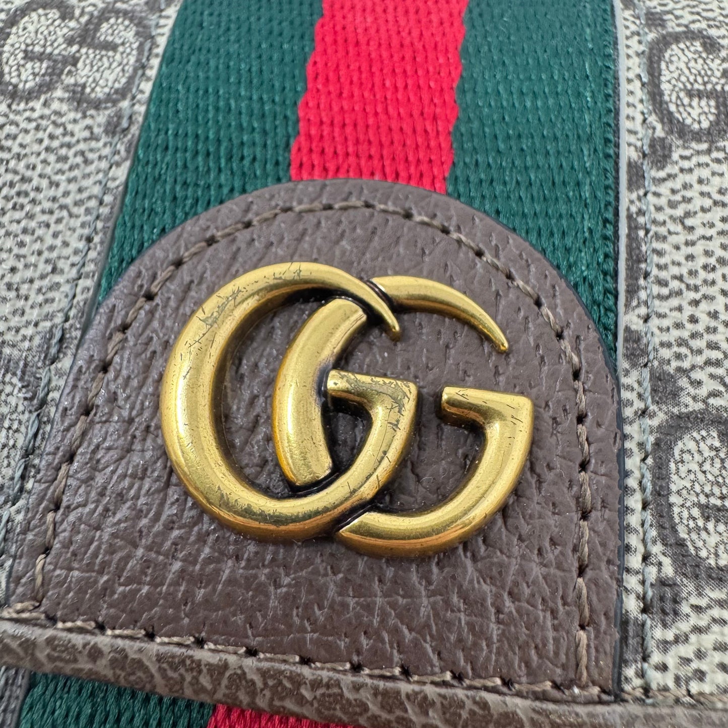 Ophidia Supreme Continental Wallet Luxury Designer By Gucci, Size: Medium