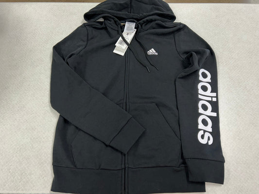 Athletic Jacket By Adidas In Black, Size:S