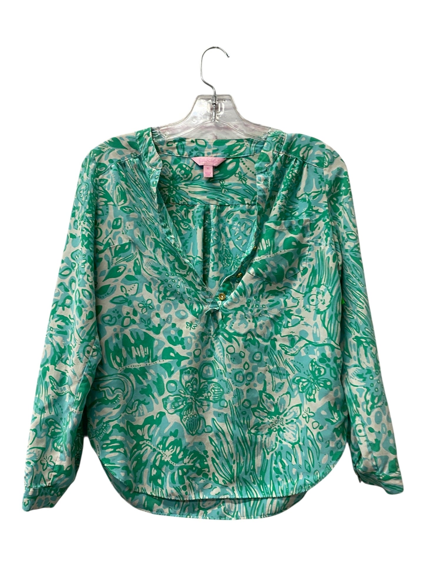 Top Ls Designer By Lilly Pulitzer In Green, Size:Xs