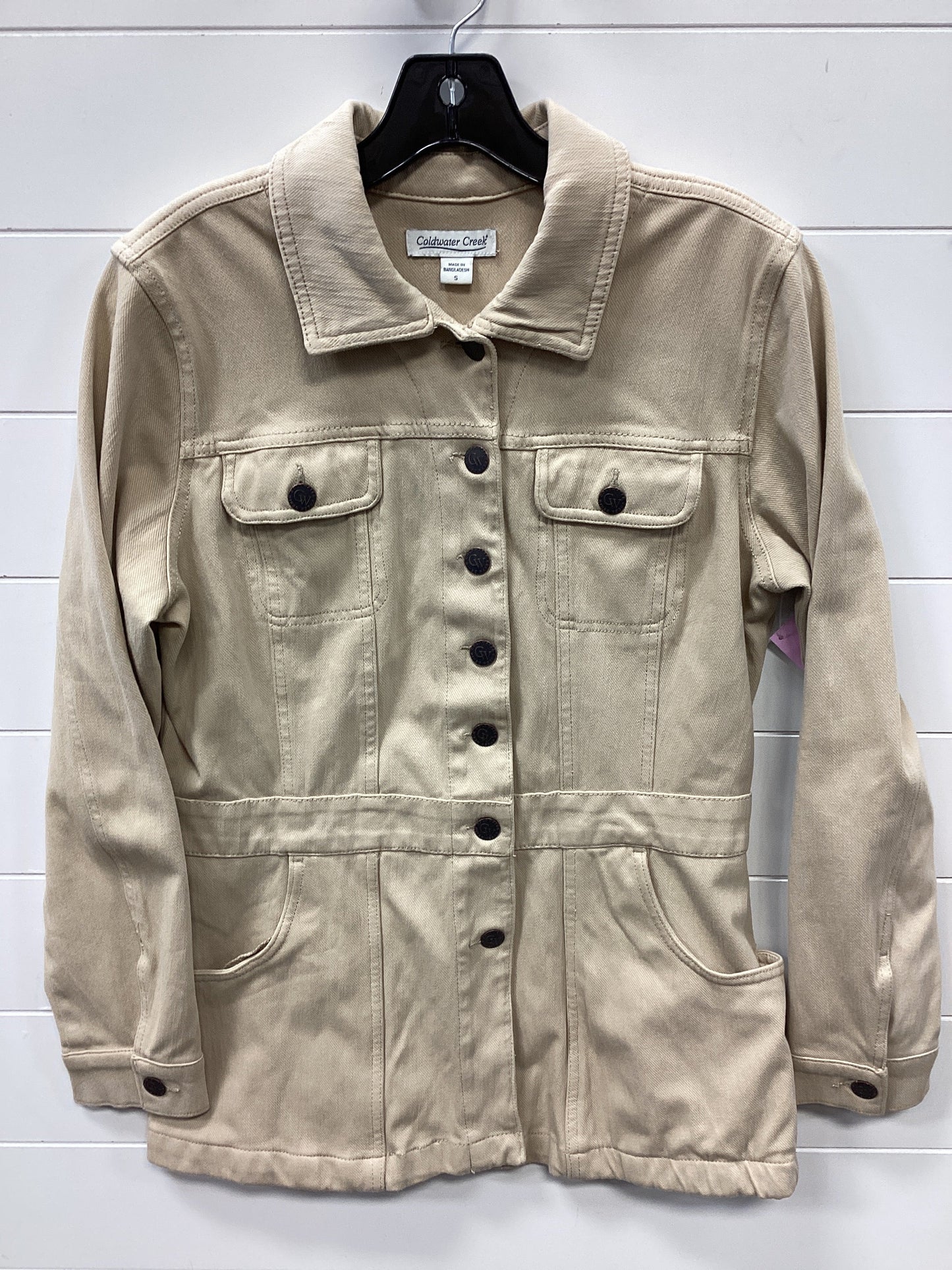 Blazer By Coldwater Creek In Tan, Size:S