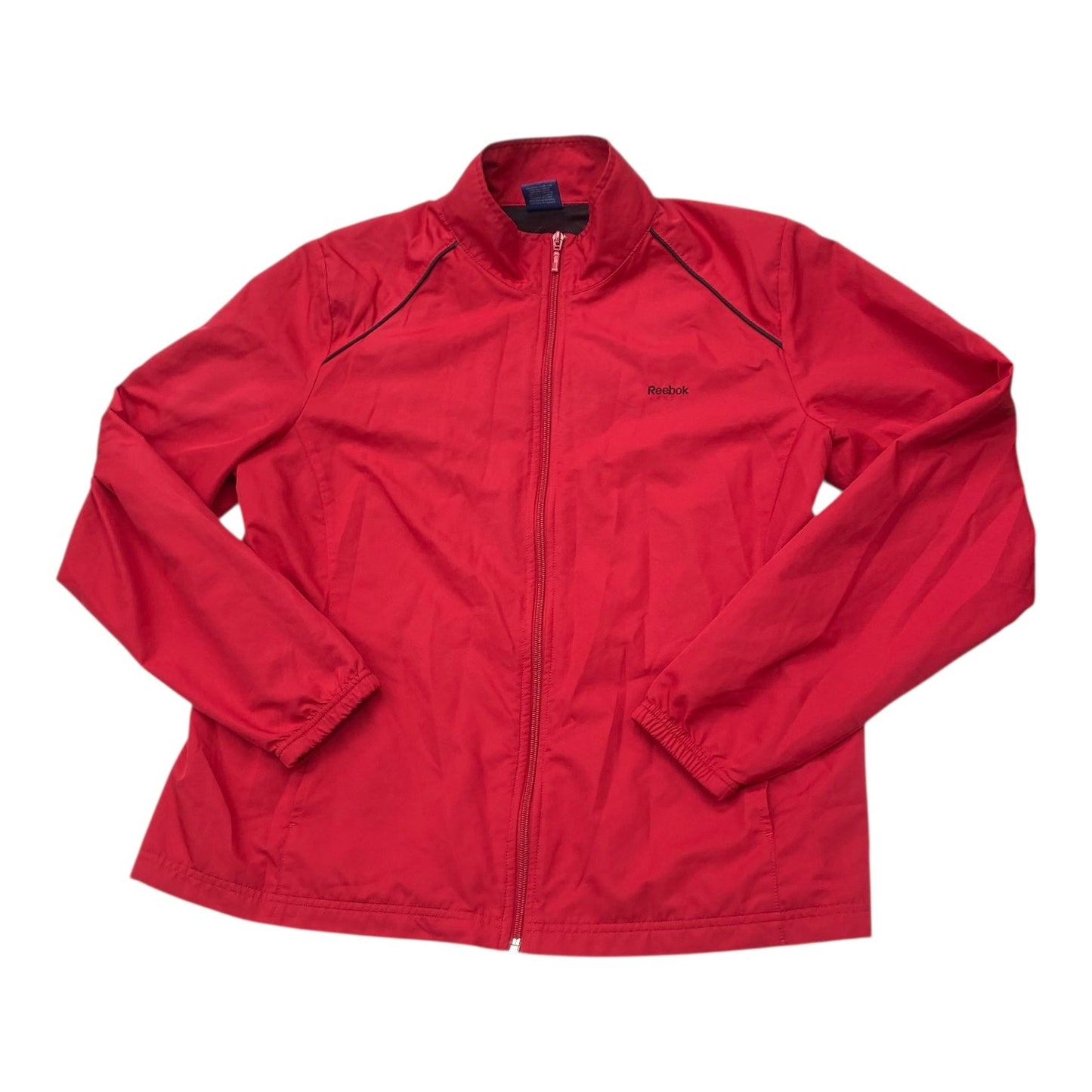 Jacket Windbreaker By Reebok In Red, Size:Xl
