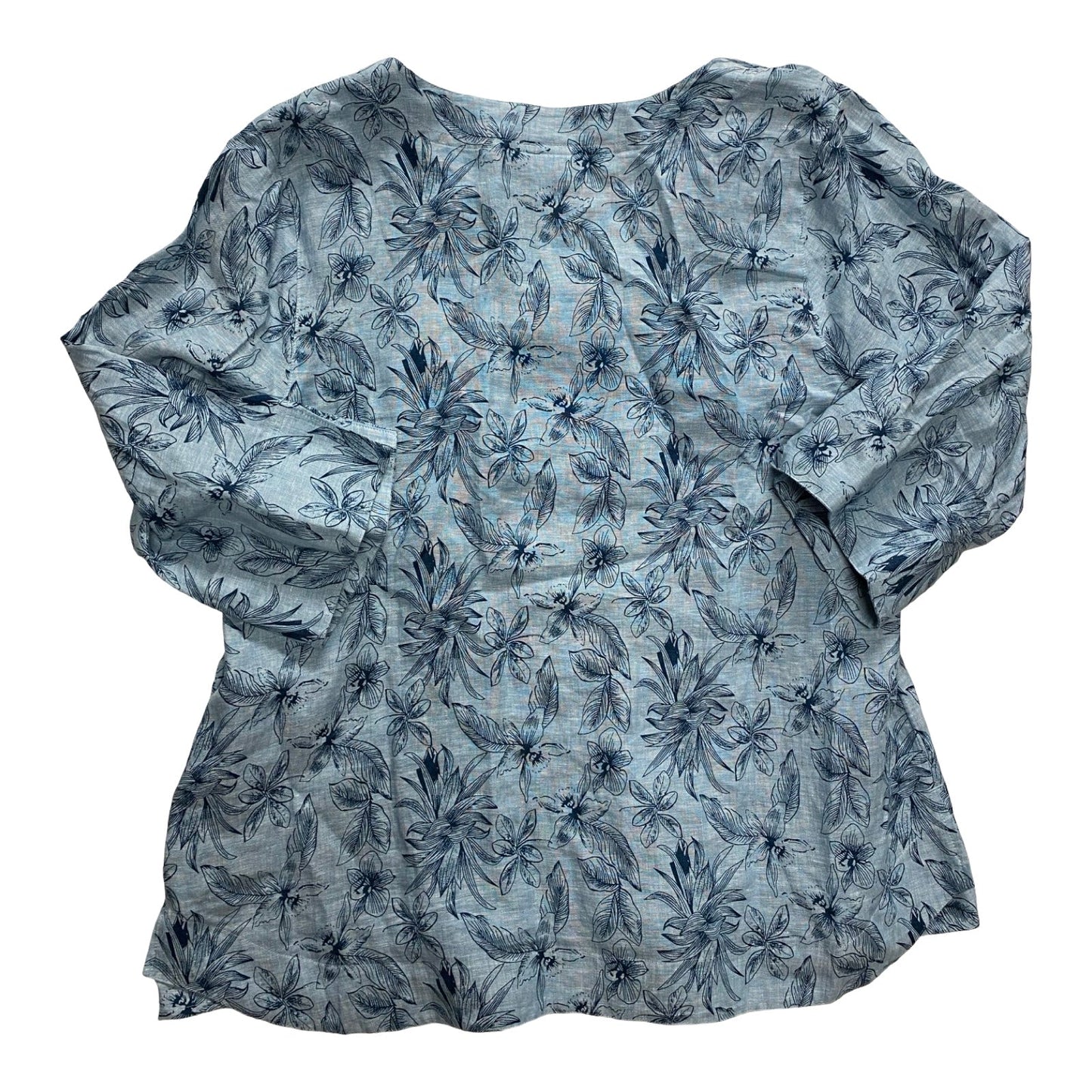 Top 3/4 Sleeve By J. Jill In Blue, Size:L