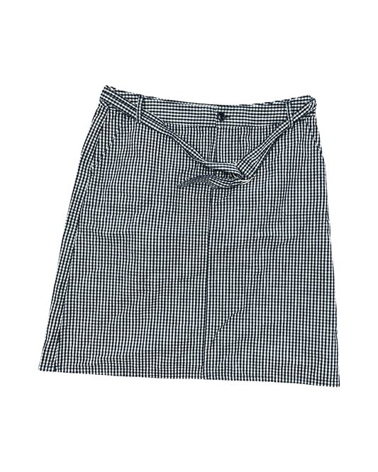 Skirt Midi By Liz Claiborne In Blue & White, Size:L