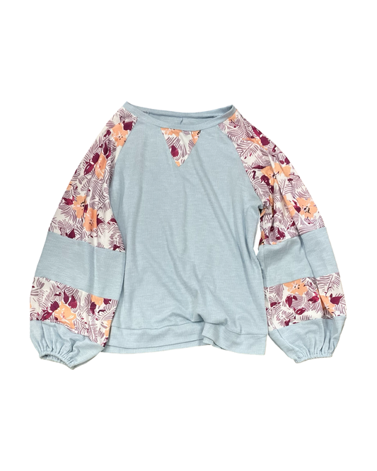 Top Ls By Clothes Mentor In Blue & Pink, Size:S
