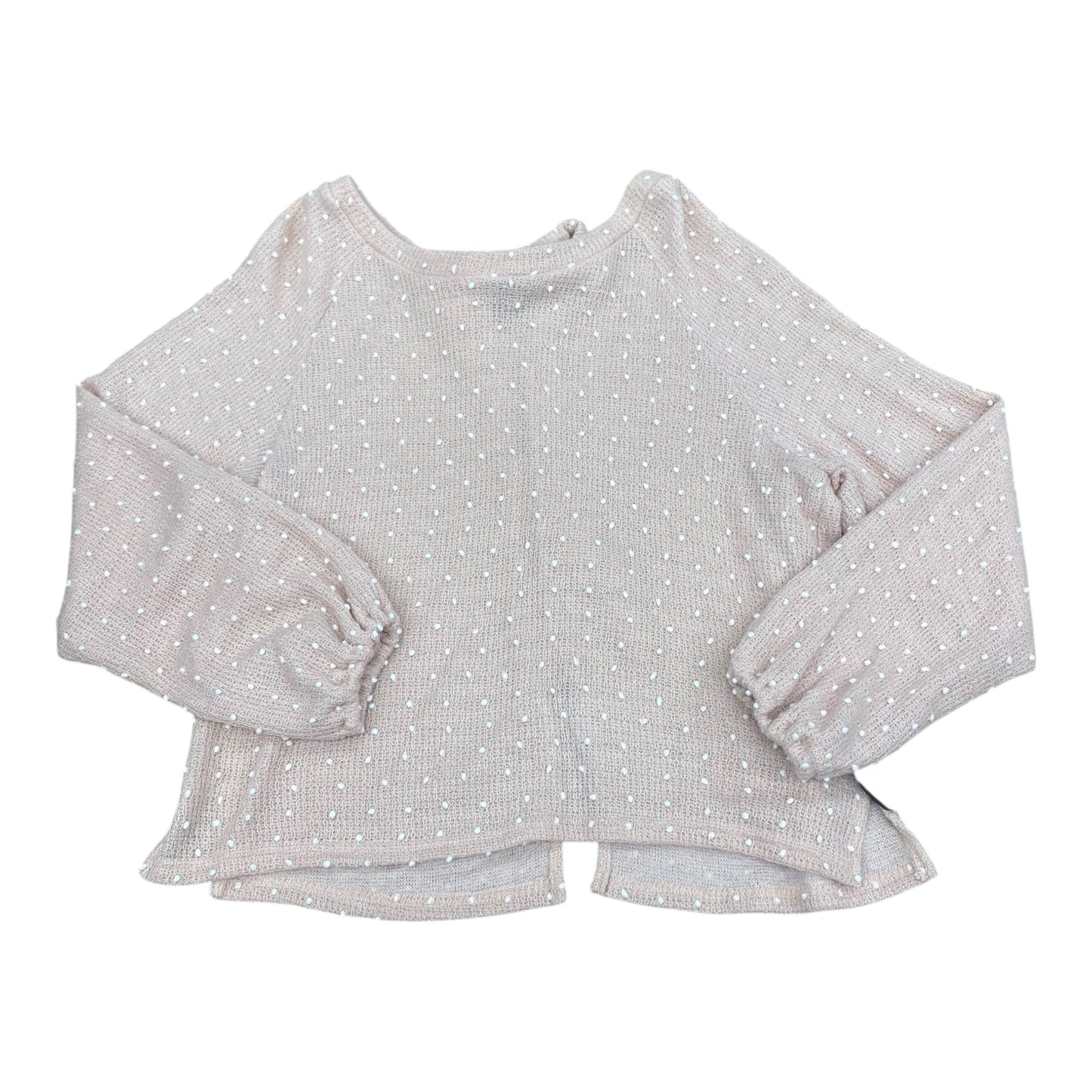 Sweater By Blu Pepper In Pink & White, Size:M