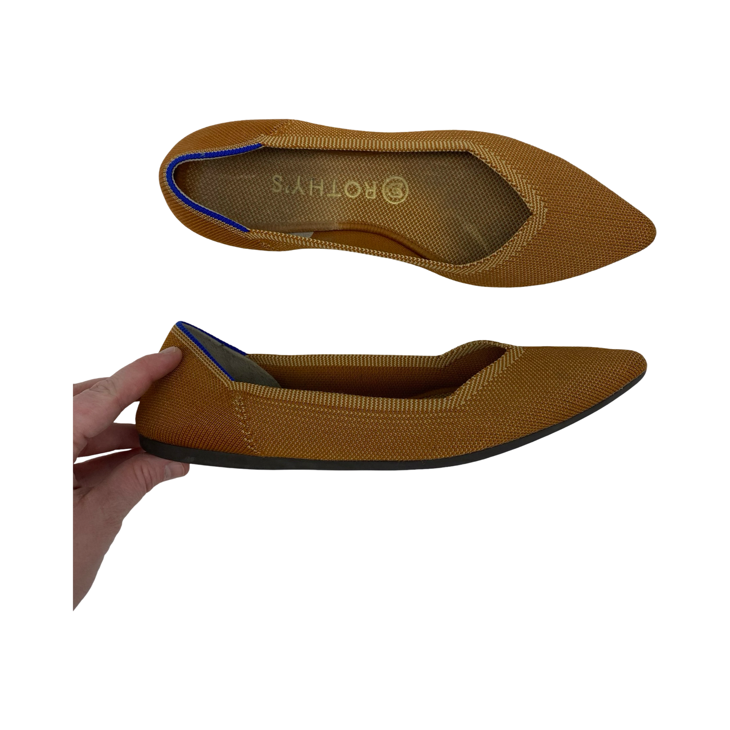 Shoes Flats By Rothys In Brown, Size:8.5