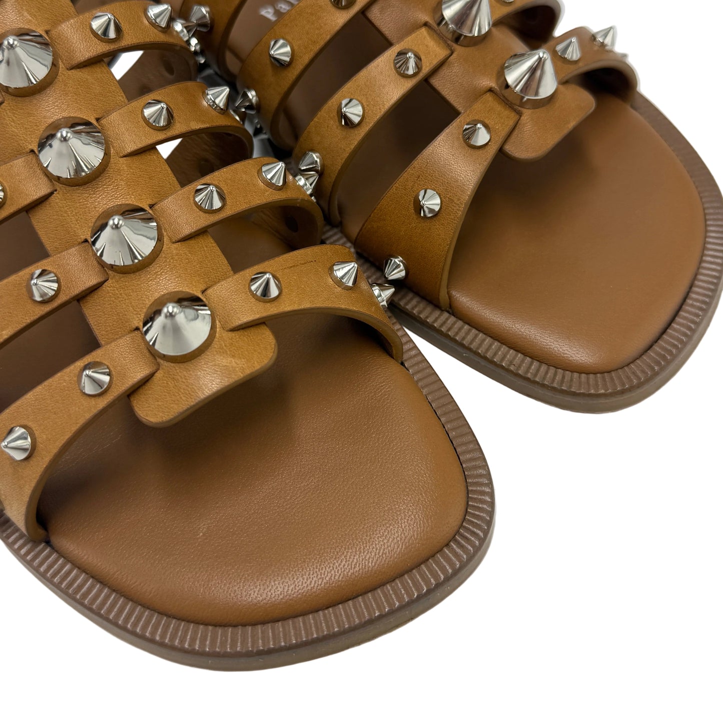 Christian Louboutin Charja Spiked Mule Luxury Sandal, Size: 7.5 (38)