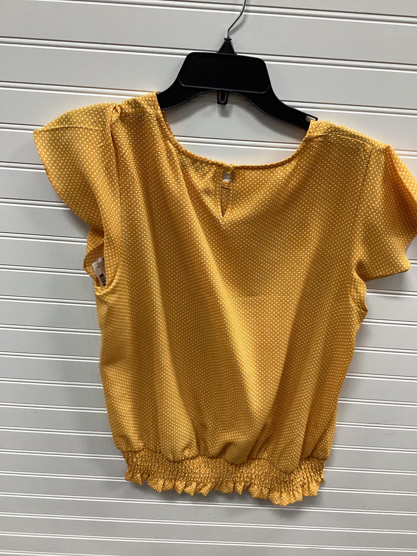 Top Ss By Adrianna Papell In Yellow, Size:M