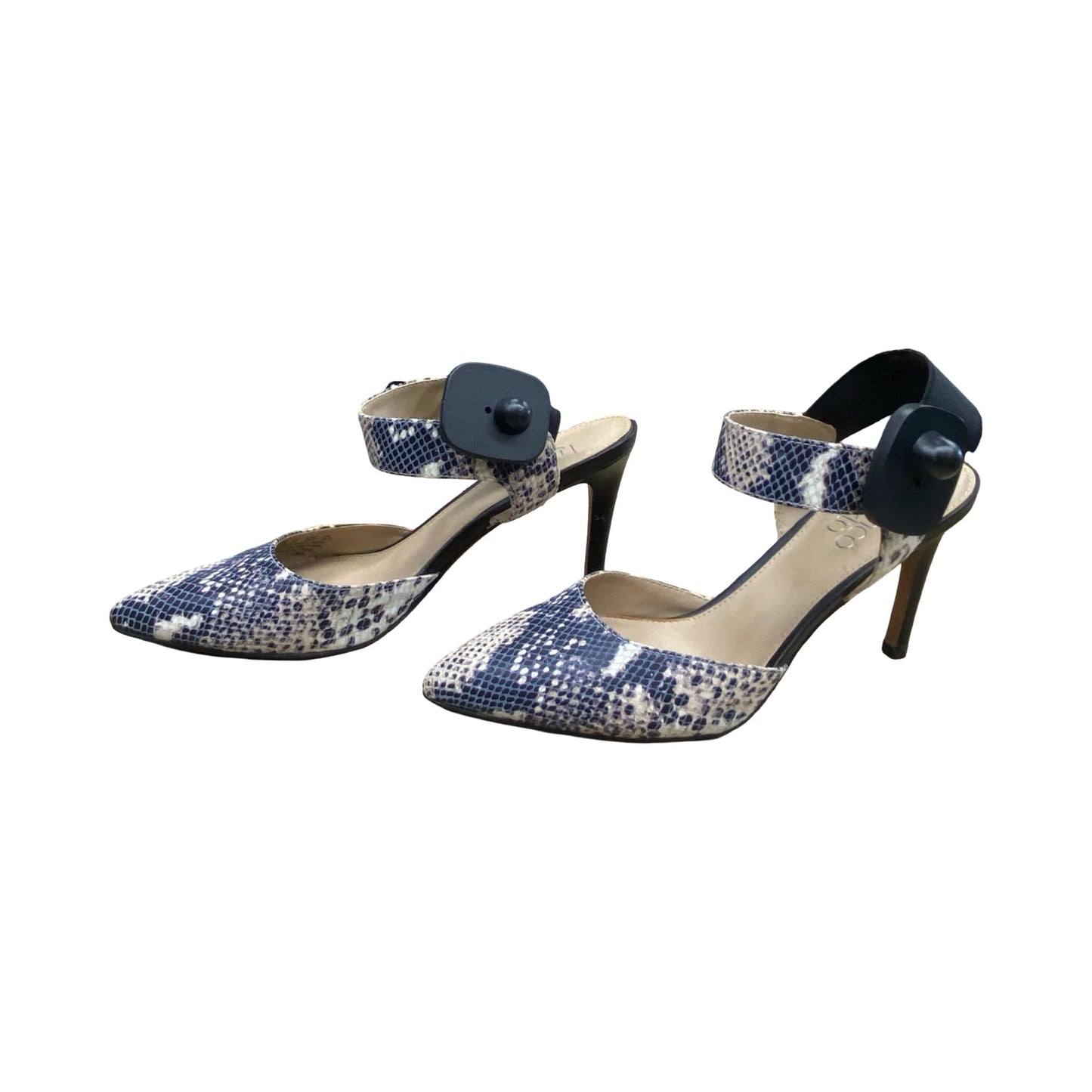 Shoes Heels Stiletto By Franco Sarto In Snakeskin Print, Size:7.5