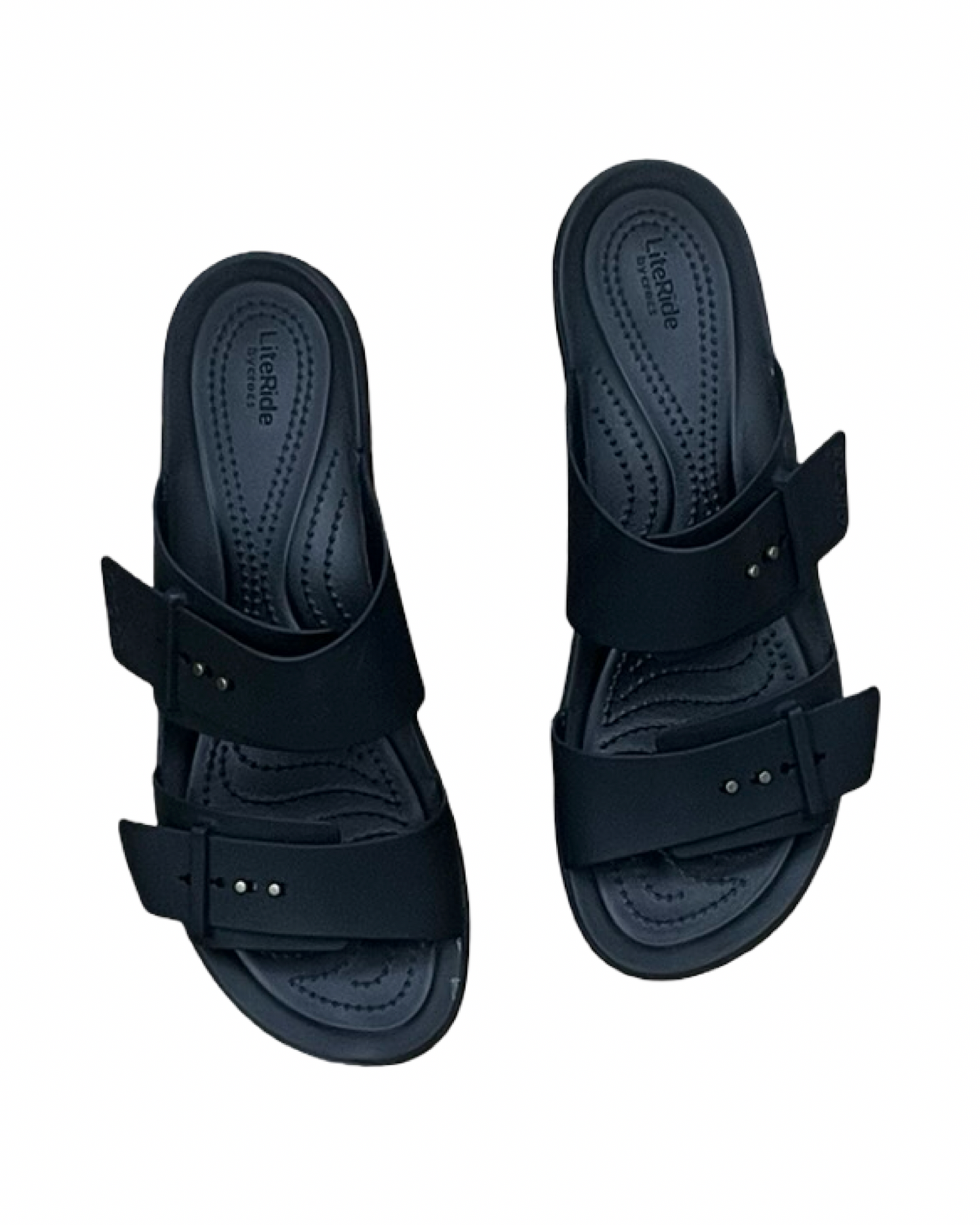Sandals Heels Kitten By Crocs In Black, Size:10