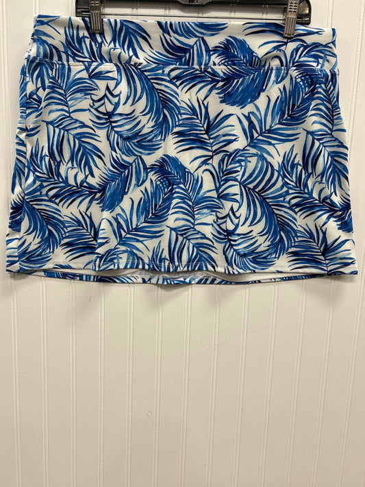 Athletic Skort By Tommy Bahama In Blue & White, Size:Xl