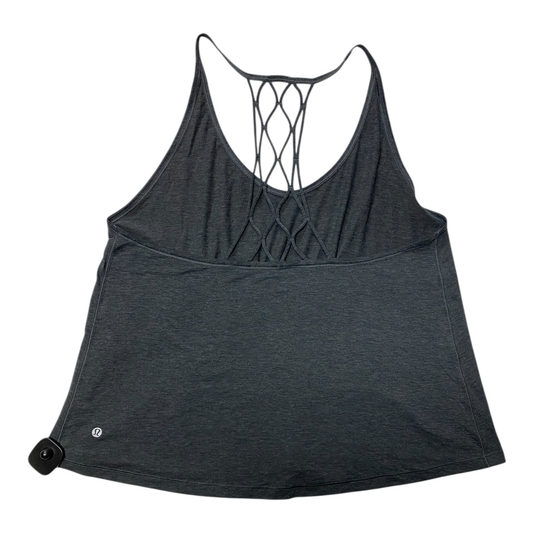 Athletic Tank Top By Lululemon In Grey, Size:12