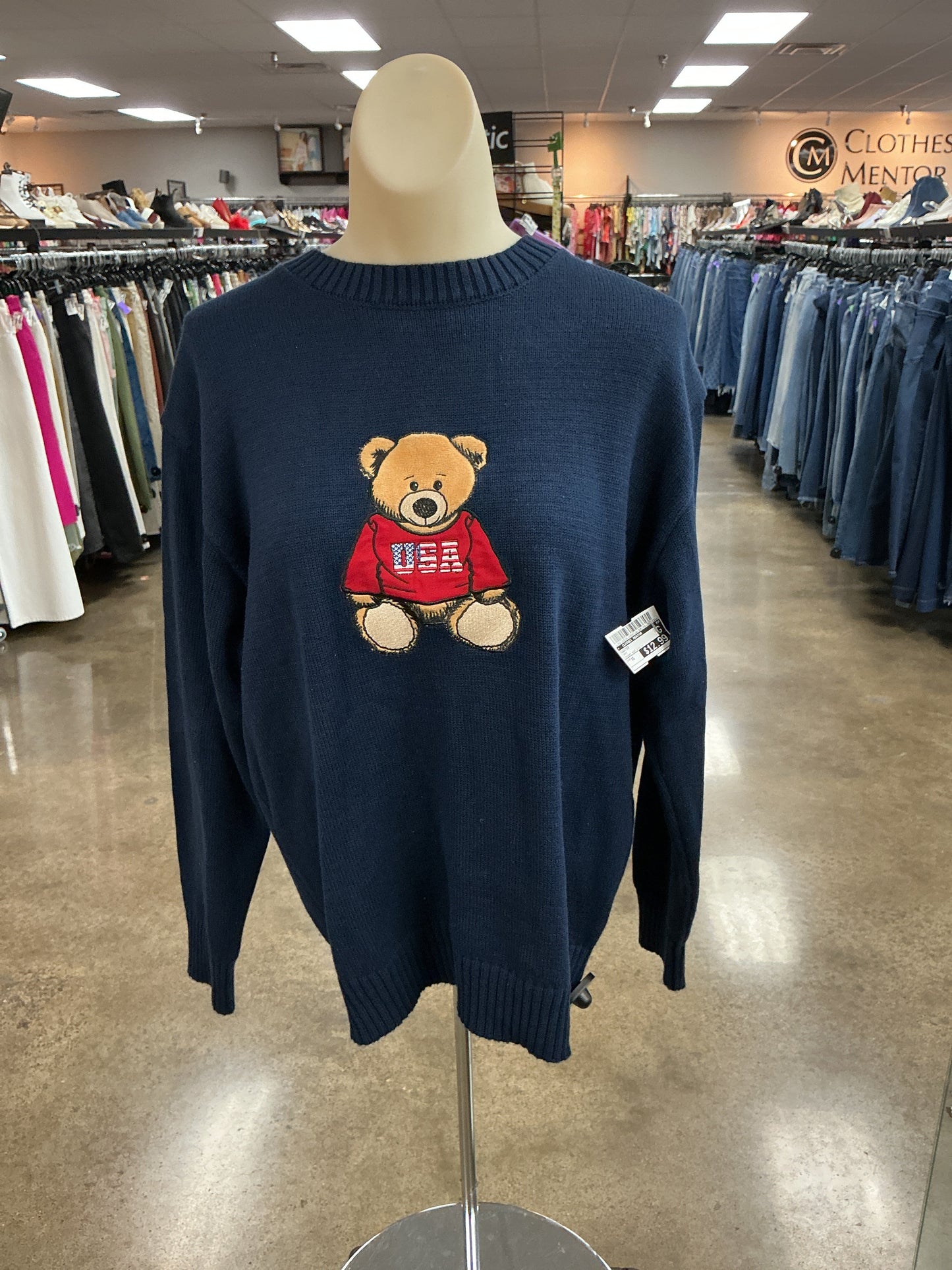 Sweater By Clothes Mentor In Navy, Size:Xs