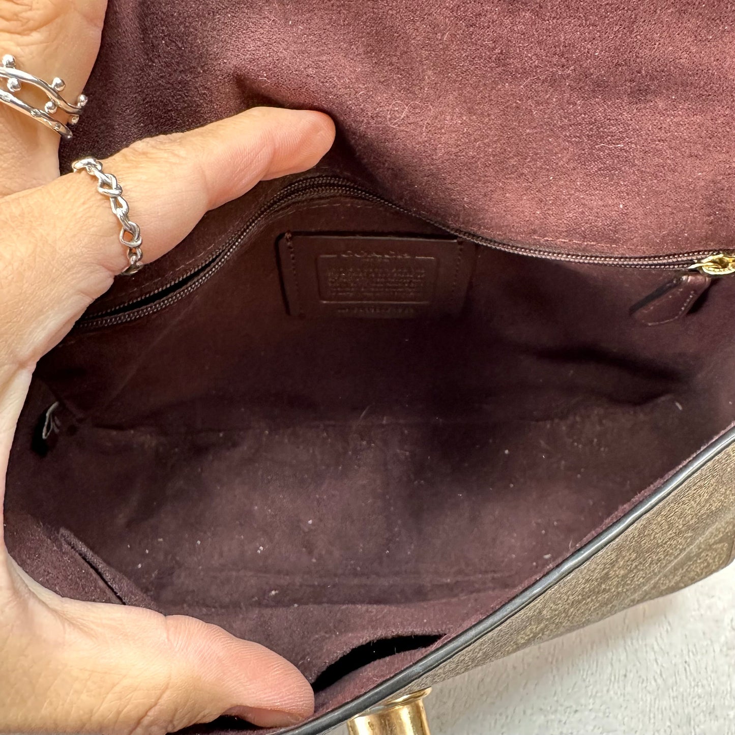 Crossbody Designer By Coach, Size: Medium