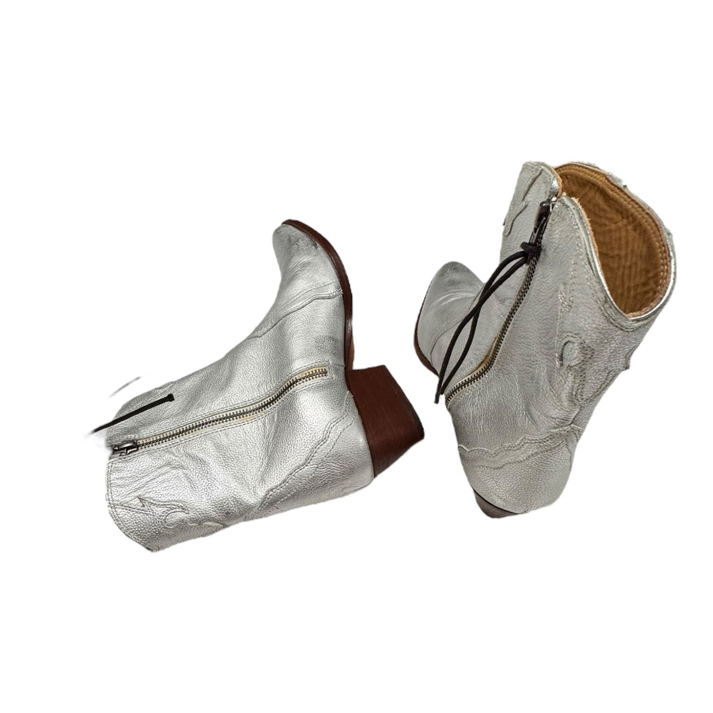 Boots Western By Free People In Silver, Size:7.5