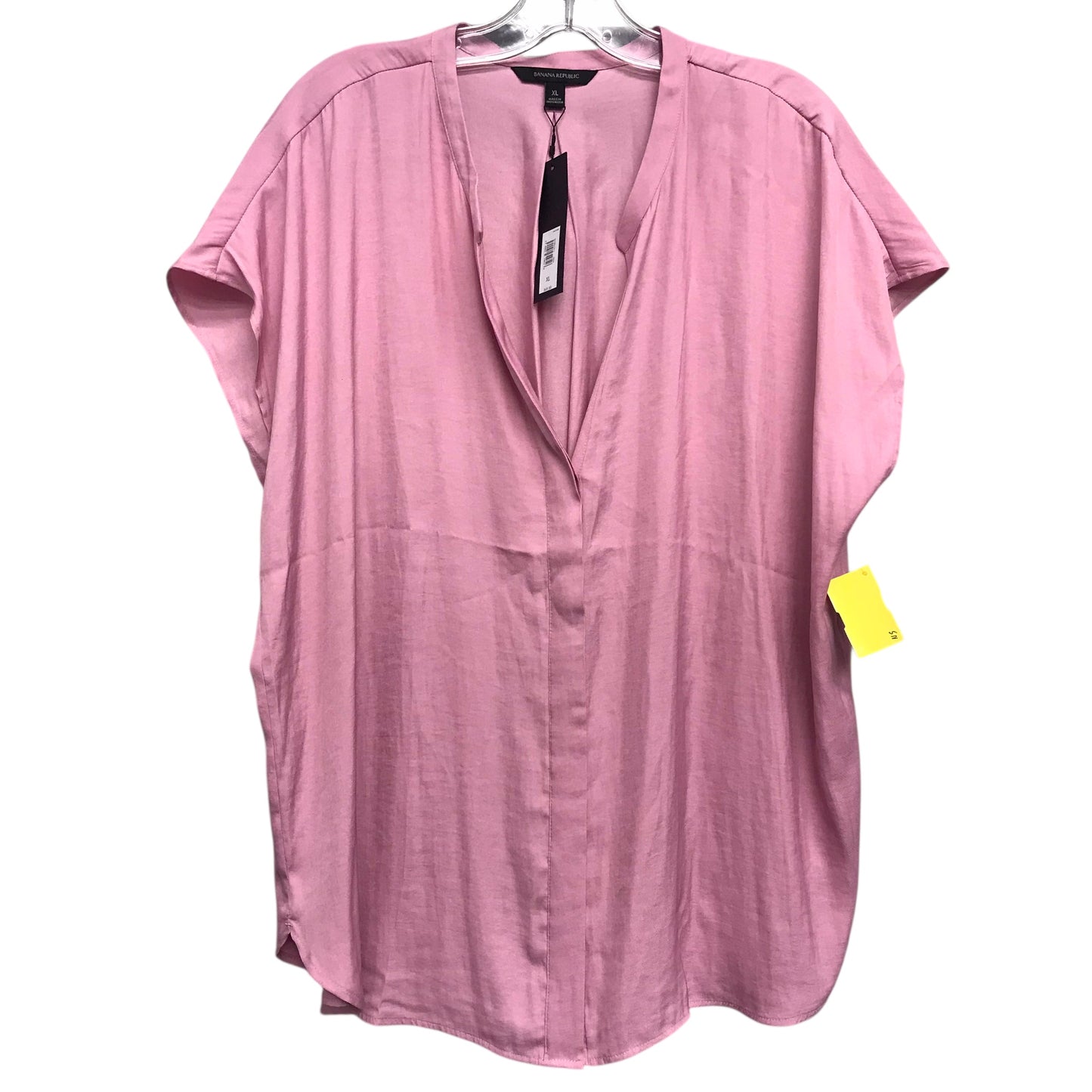Top Sleeveless By Banana Republic In Pink, Size:Xl