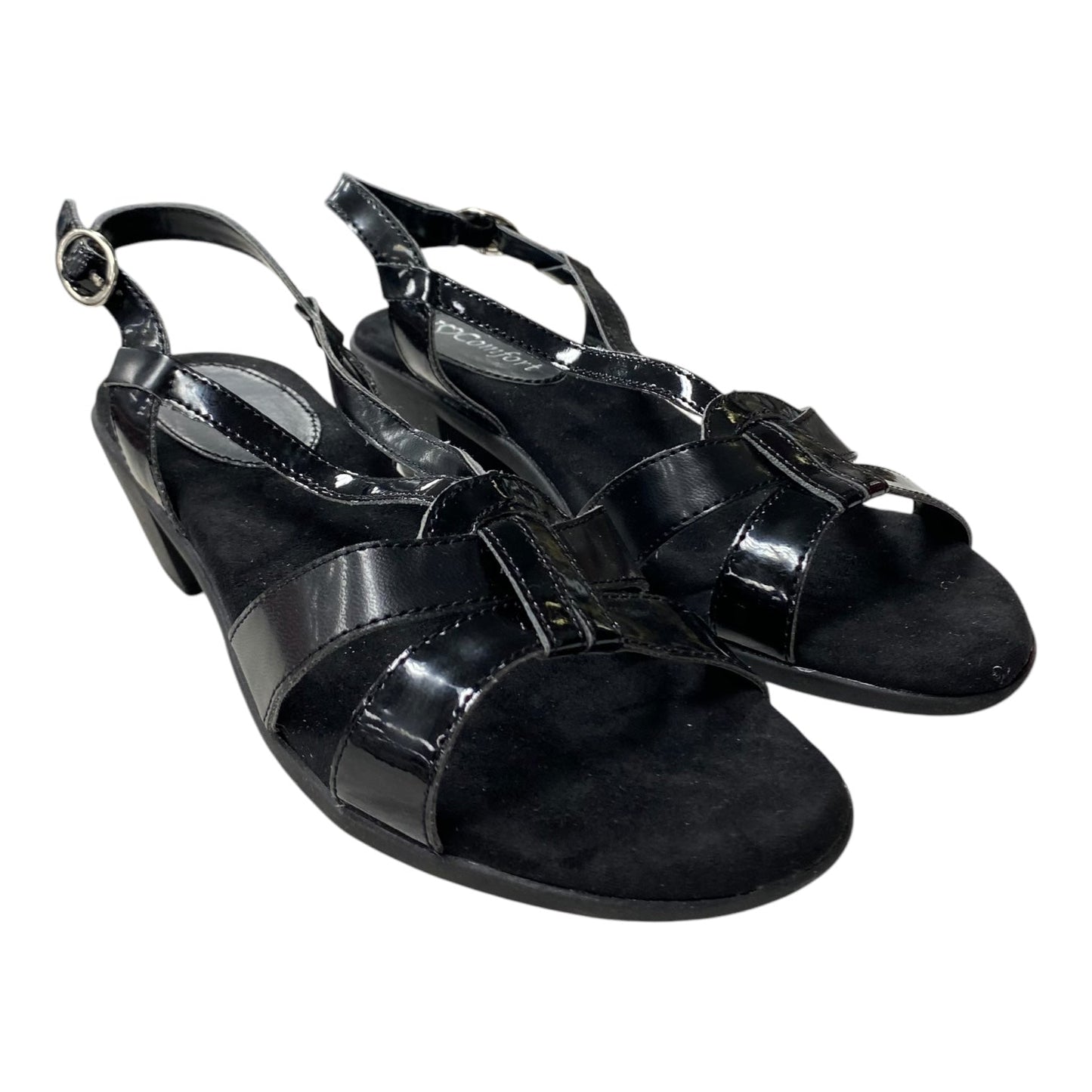 Sandals Heels Block By I Love Comfort In Black, Size:6