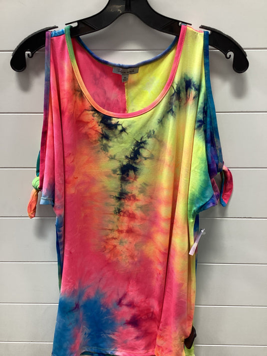 Top Ss By White Birch In Tie Dye Print, Size:Xl