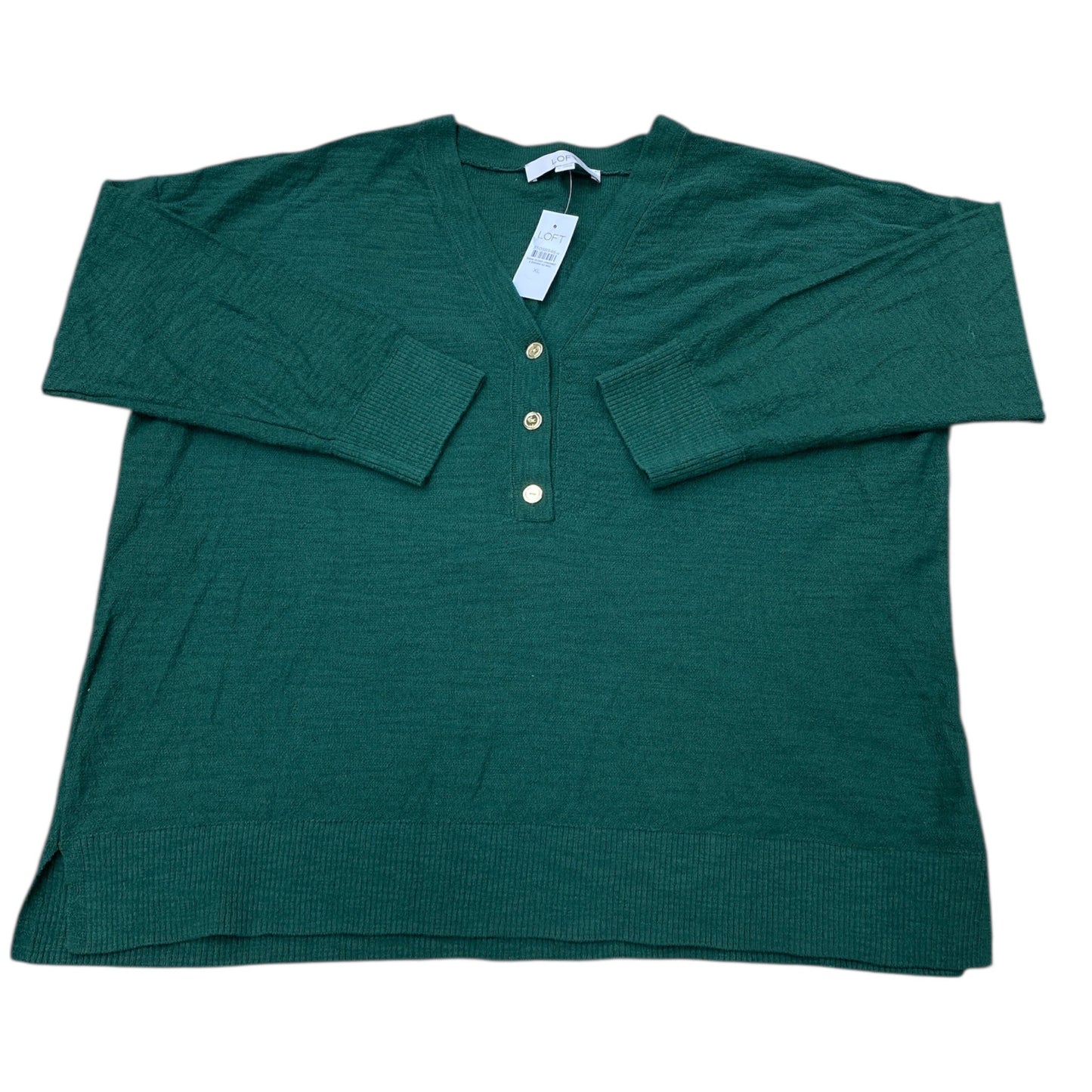 Sweater By Loft In Green, Size:Xl