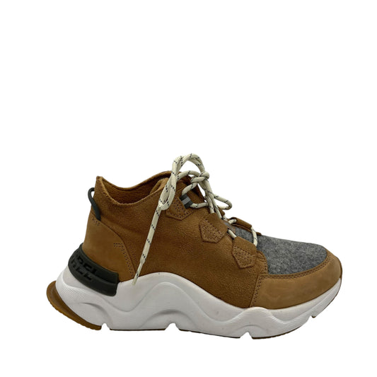 Shoes Sneakers By Sorel In Brown & Grey, Size:7.5