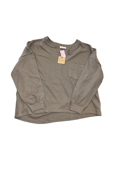 Top Ls By Blu Pepper In Brown, Size:M