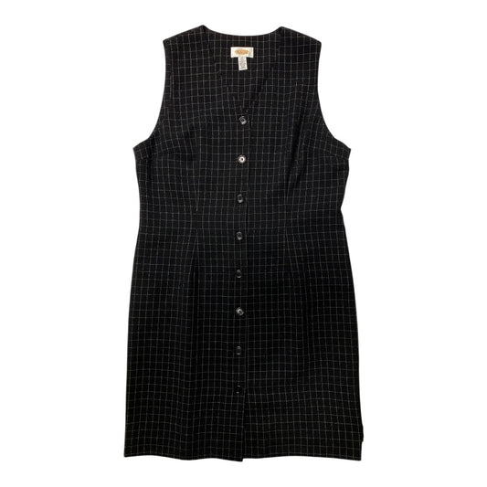 Dress Casual Midi By Talbots In Black & White, Size:12