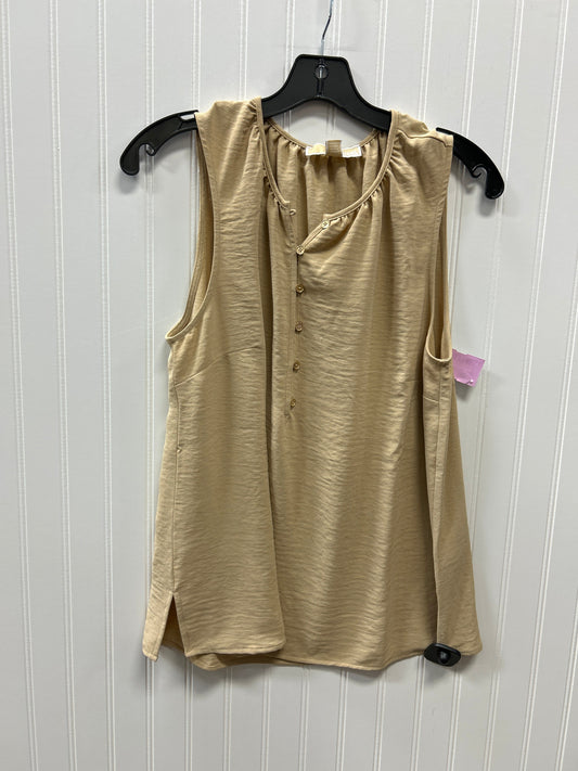 Top Sleeveless By Michael By Michael Kors In Gold, Size:L