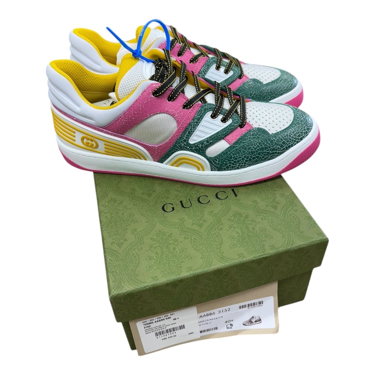 Shoes Luxury Designer By Gucci In Multi, Size:9.5