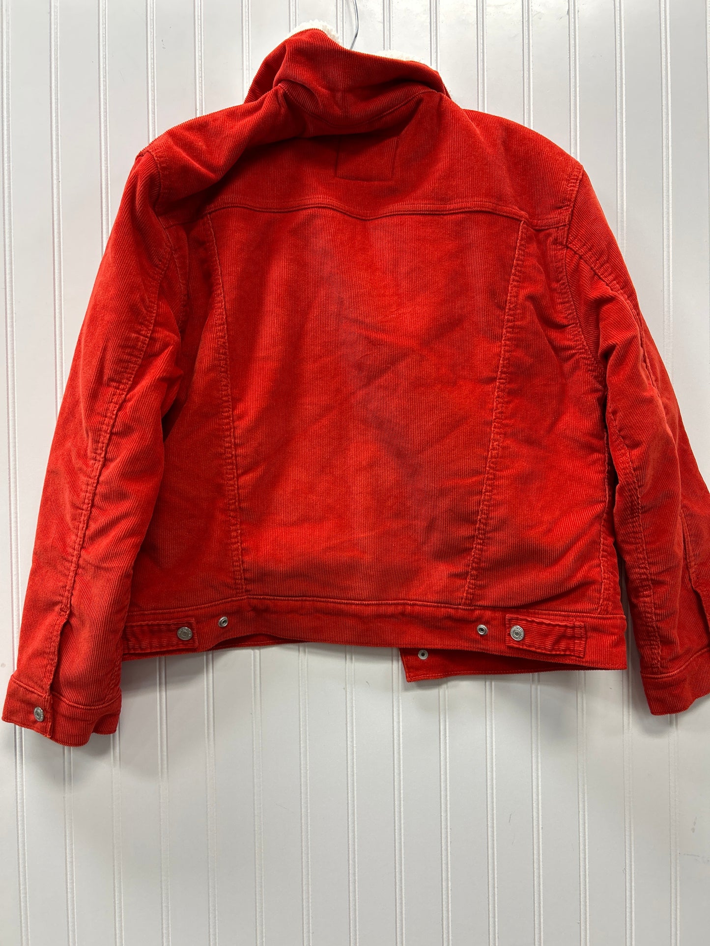 Jacket Denim By Levis In Orange, Size:M