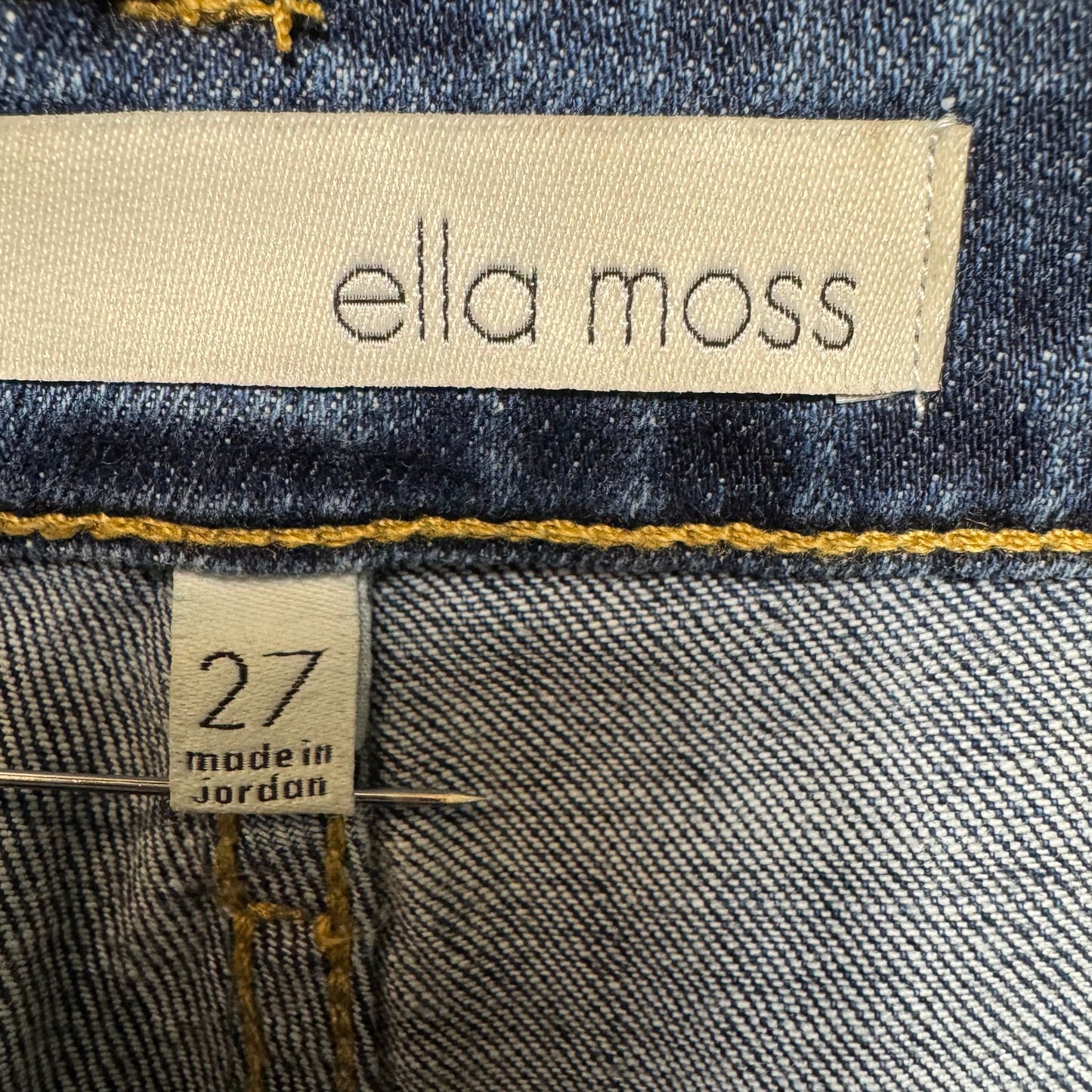 High Rise Skinny Ankle Jeans By Ella Moss In Blue Denim, Size: 4/27