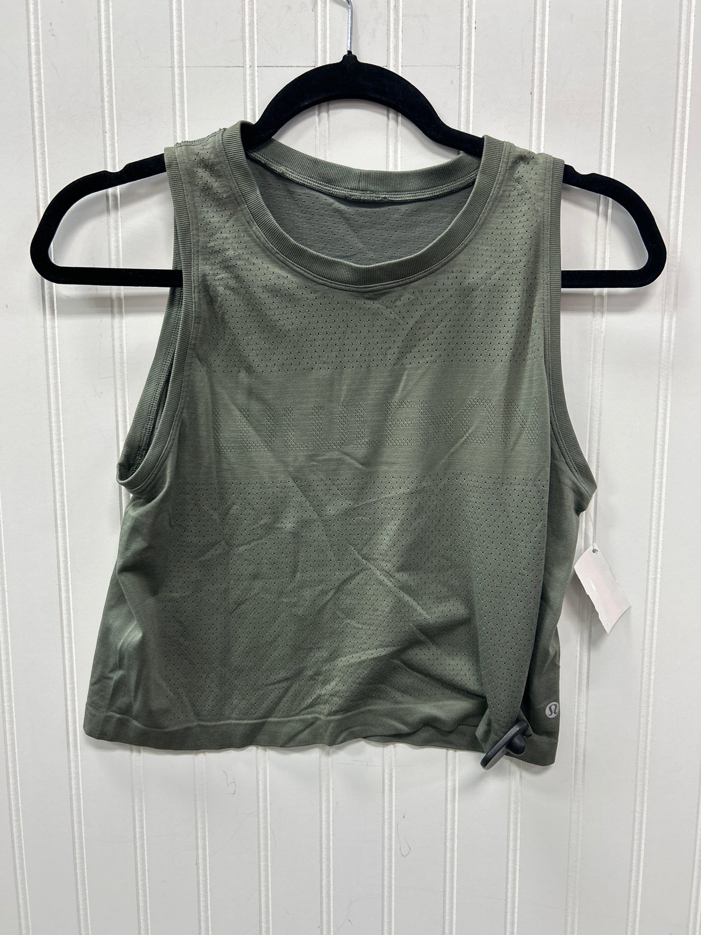Athletic Tank Top By Lululemon In Green, Size:M