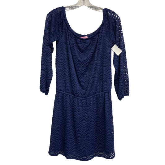 Romper Designer By Lilly Pulitzer In Navy, Size:M