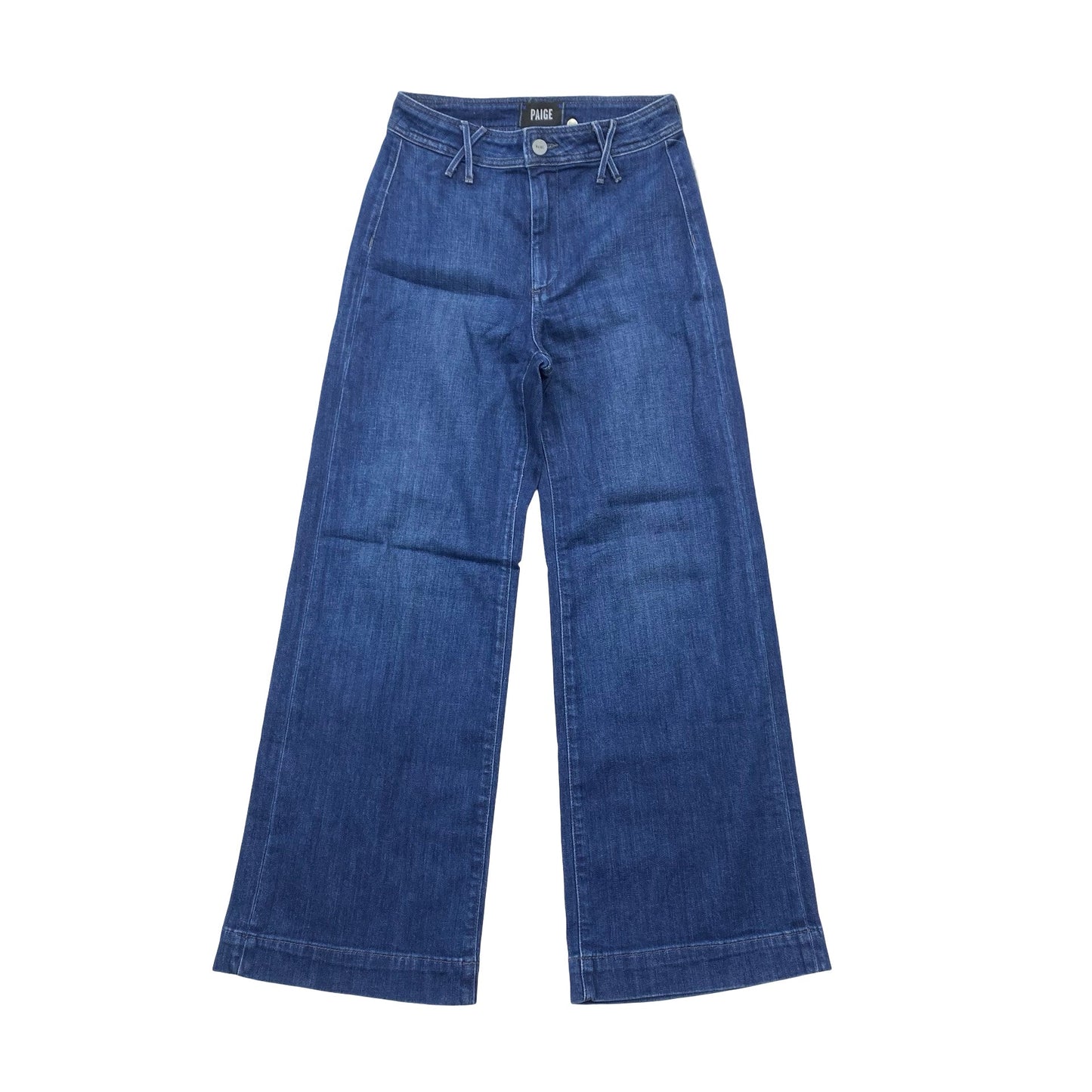 Jeans Wide Leg By Paige In Blue Denim, Size:0