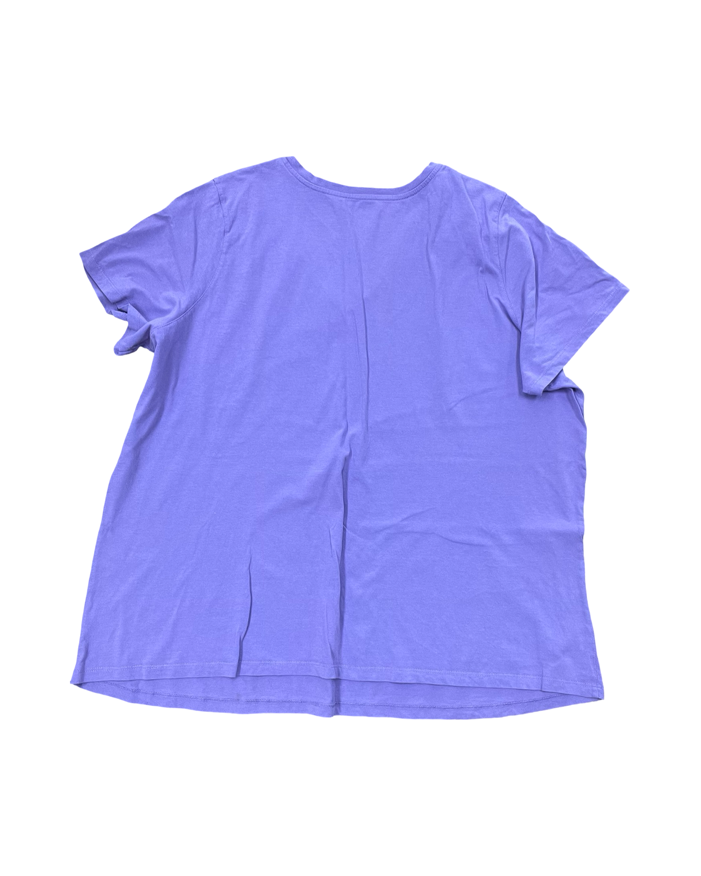 Top Ss Basic By Woman Within In Purple, Size:2X