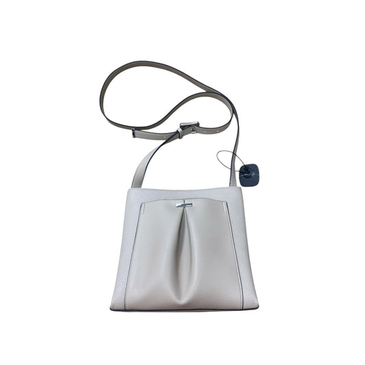 Handbag Leather By Calvin Klein In Taupe, Size:Medium