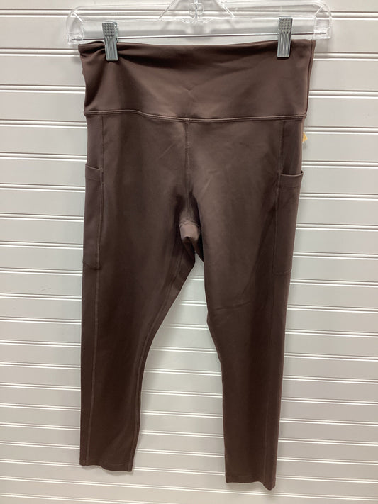 Athletic Leggings By Zyia In Brown, Size:S