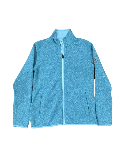 Jacket Fleece By Eddie Bauer In Aqua, Size:S