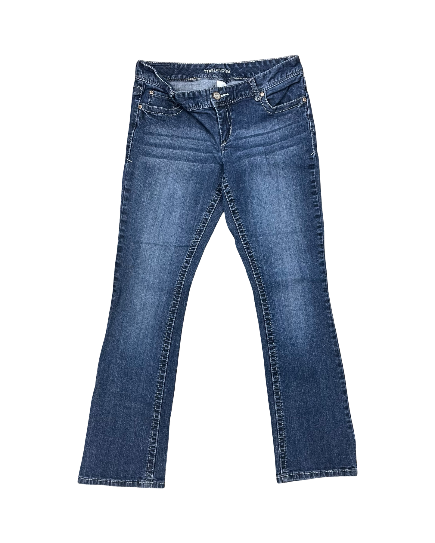 Jeans Boot Cut By Maurices In Blue Denim, Size:10