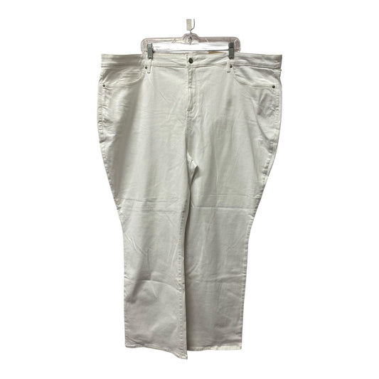 Jeans Boot Cut By Not Your Daughters Jeans In White Denim, Size:28