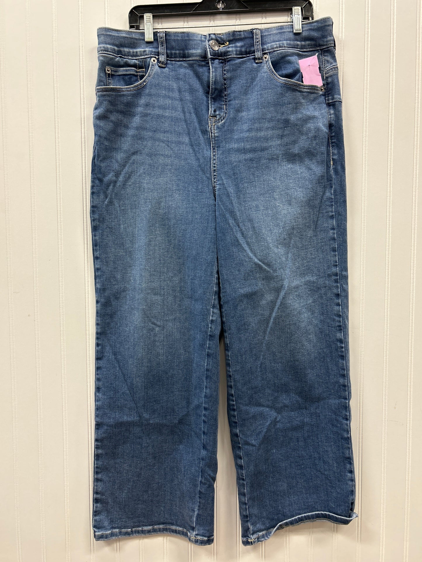 Jeans Wide Leg By Torrid In Blue Denim, Size:14P