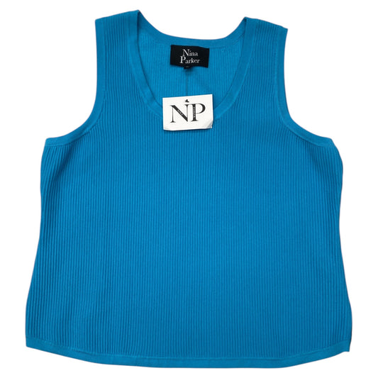 Top Sleeveless By Clothes Mentor In Blue, Size:2X