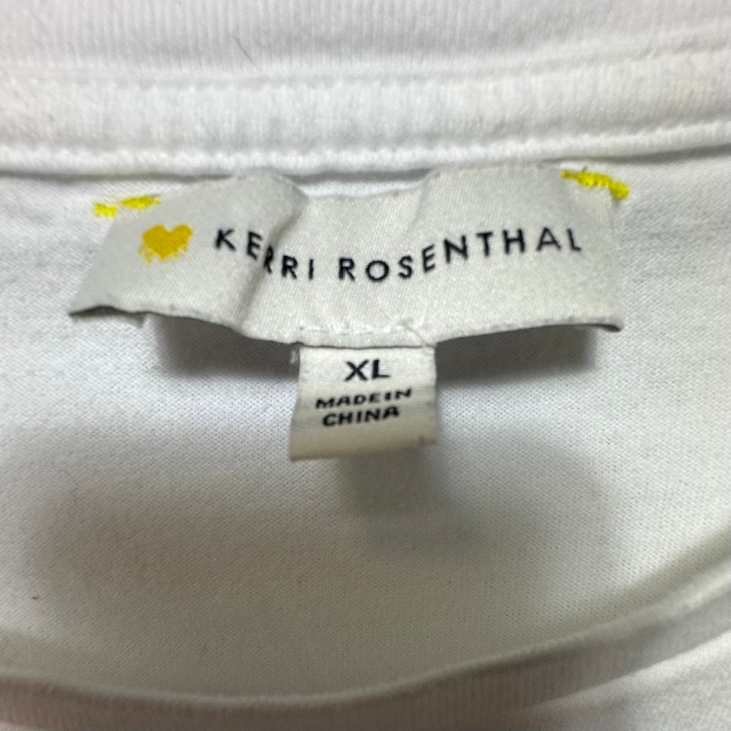 Imperfect Heart Tee By Kerri Rosenthal In Black & White, Size: Xl