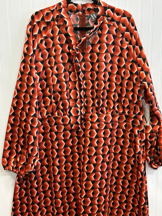 Dress Casual Maxi By Worthington In Orange, Size:2X