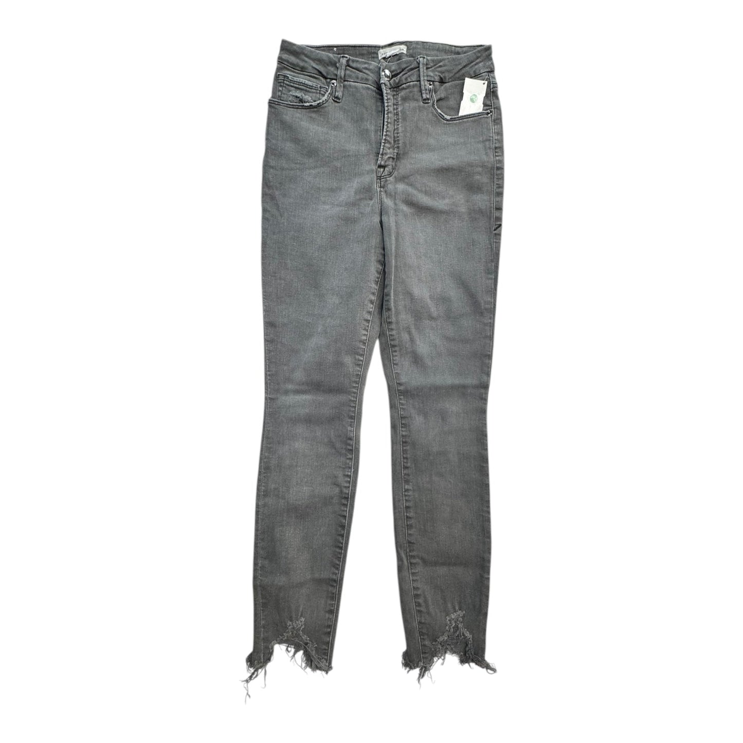 Jeans Skinny By Good American In Grey Denim, Size:6